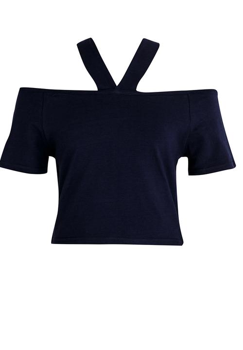 Rebel Republic - Crop Top Navy
