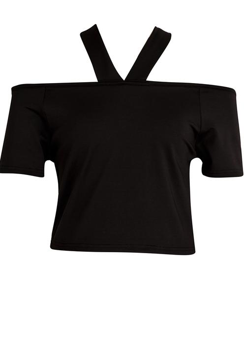 Rebel Republic - Crop Top Black