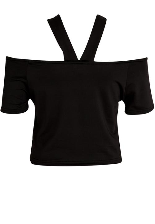 Rebel Republic - Crop Top Black