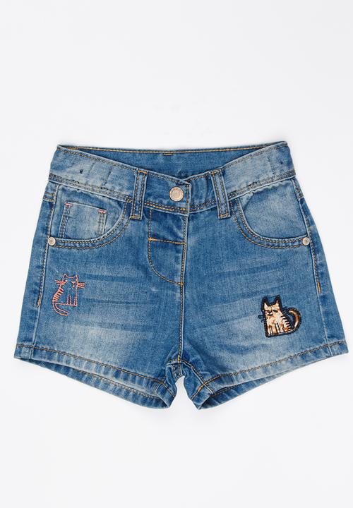 Pop Candy - Girls Denim Short Blue