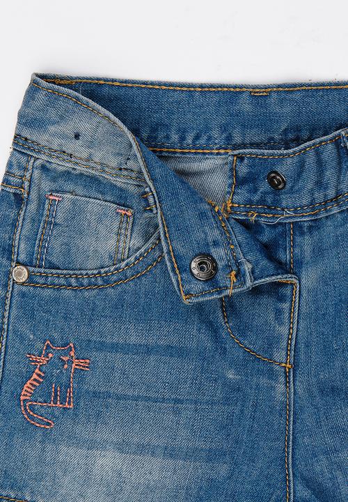 Pop Candy - Girls Denim Short Blue
