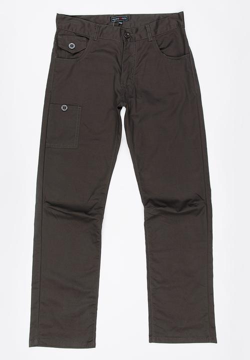 Retro Fire - Boys Twill Jeans Taupe