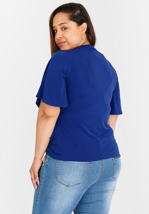 edit Plus - Wrap Top Mid Blue