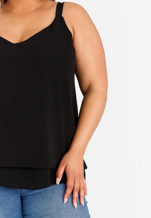 edit Plus - Woven Cami Black