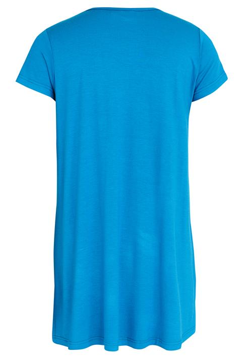 Rebel Republic - Criss Cross Front A-line Dress Mid Blue