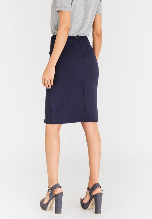 Vero Moda - Viola Midi Skirt Navy