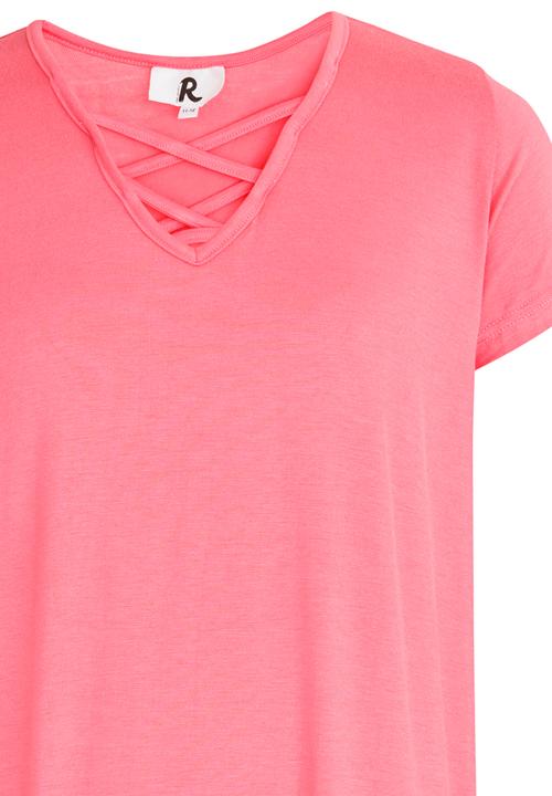 Rebel Republic - Criss Cross Front A-line Dress Mid Pink