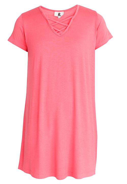 Rebel Republic - Criss Cross Front A-line Dress Mid Pink