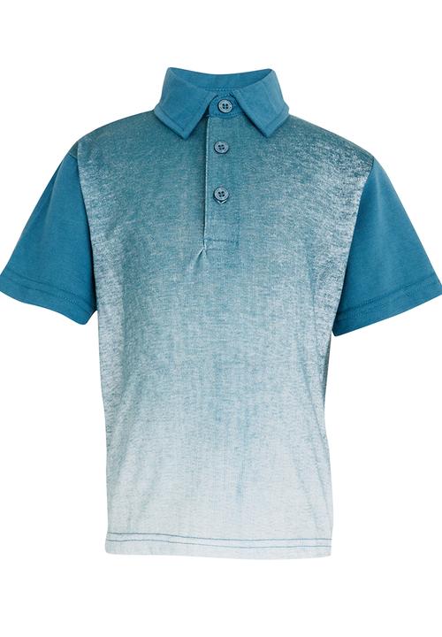 Retro Fire - Boys Golfer Blue