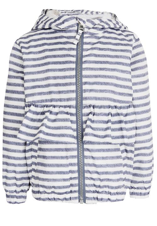 Pop Candy - Printed Hooded Jacket Navy