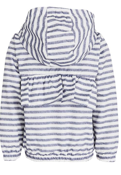 Pop Candy - Printed Hooded Jacket Navy