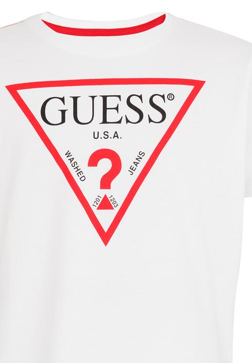 GUESS - Original Tri Tee White