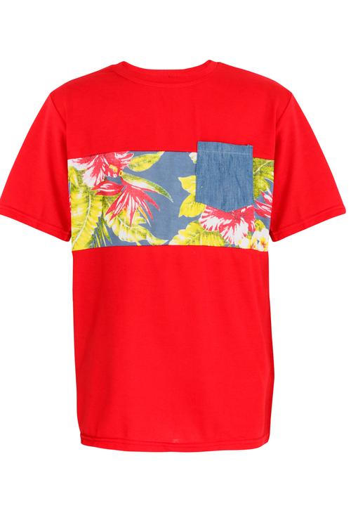 Retro Fire - Boys Tee Red