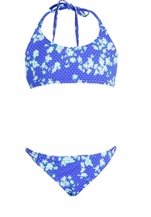 Sun Things - Strappy Bralet & Panty Set Dark Blue