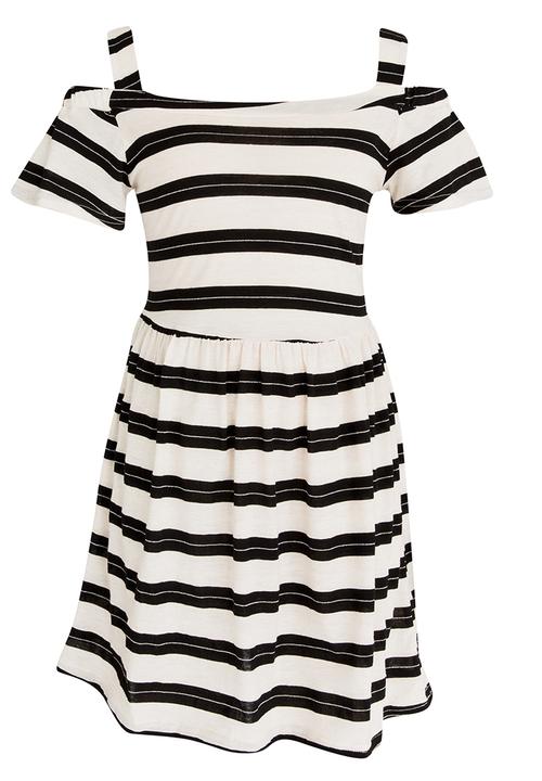 Rebel Republic - Cold Shoulder Jersey Dress Multi-colour