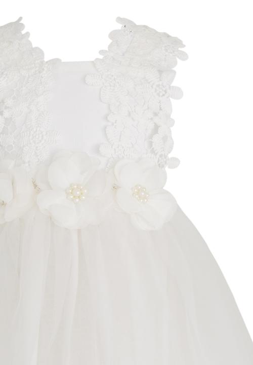 Pop Candy - Flower Princess Dress Off White