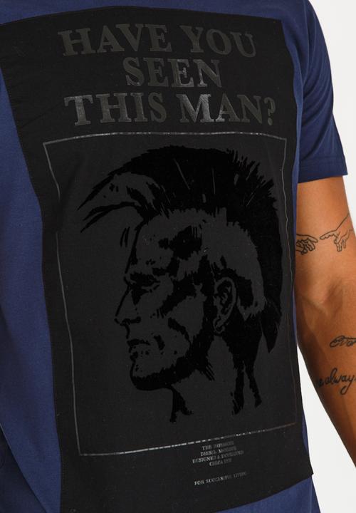 Diesel  - T-Joe Stone Wash T Shirt Navy