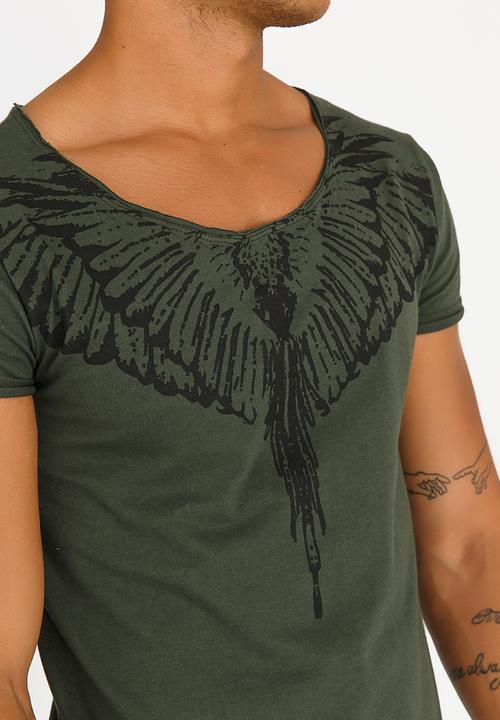 STYLE REPUBLIC - Ruffian Angel Tee Khaki Green