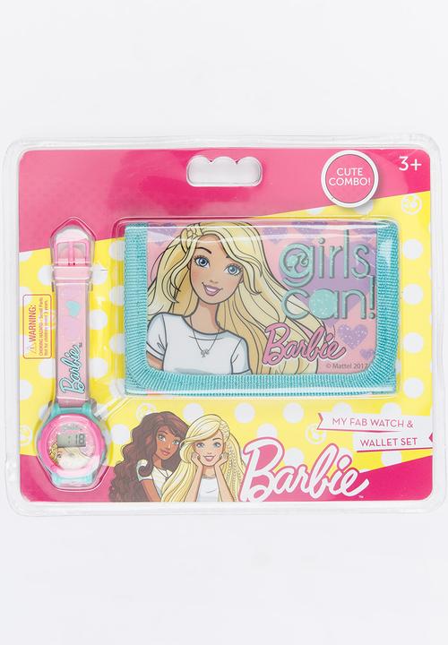 Character Fashion - Barbie Watch & Wallet Set Multi-colour