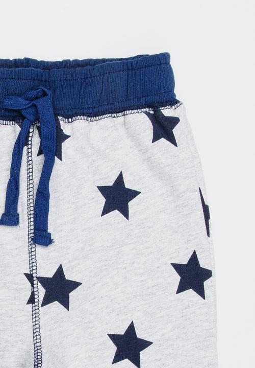 Pop Candy - Star Printed Jogger Grey