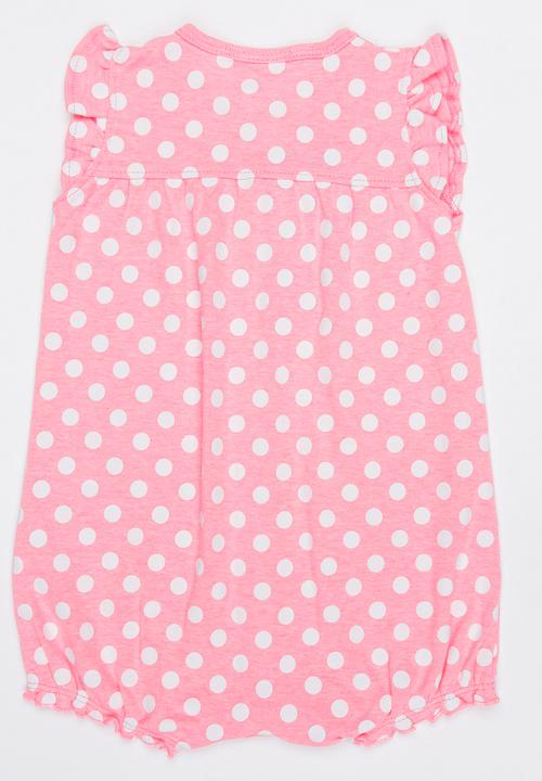 Pop Candy - Romper With Embroidery detail Pale Pink