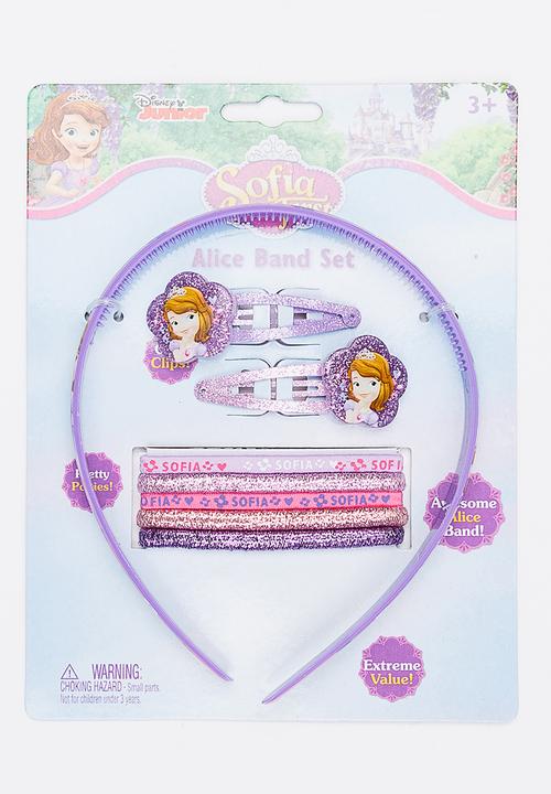 Character Fashion - Sofia The First Aliceband Set Mid Purple