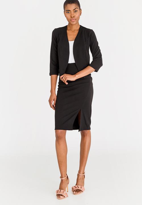 edit - High Waisted Pencil Skirt Black