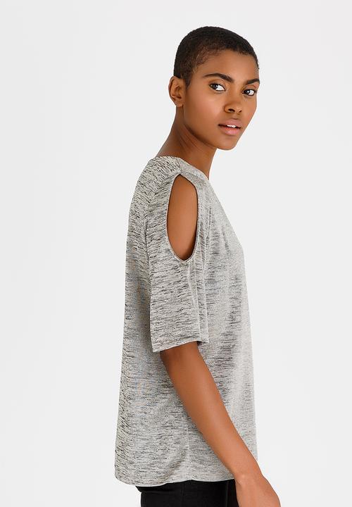 edit - Cold Shoulder Top Stone