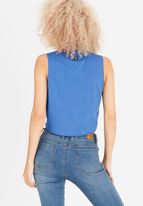 Billabong  - Journey Crop Muscle Cobalt