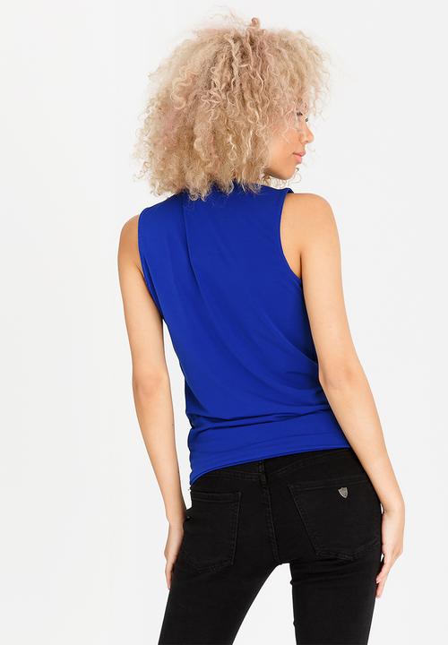 STYLE REPUBLIC - Cross Over Top Dark Blue