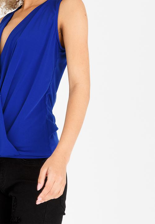 STYLE REPUBLIC - Cross Over Top Dark Blue