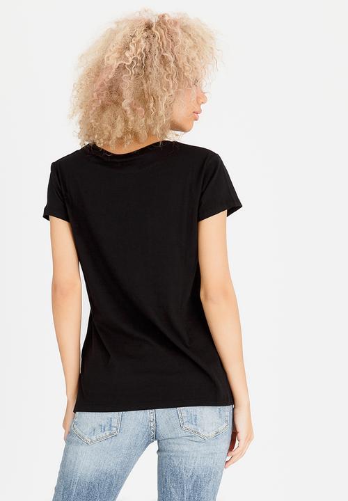 GUESS - Los Angeles Foil Tee Black