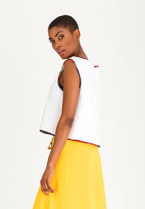 DAVID by David Tlale - Oversized Tank White