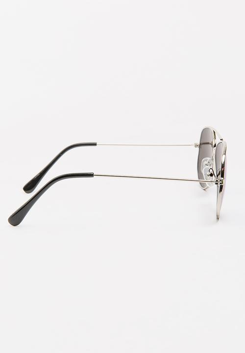 Pop Candy - Aviator Sunglasses Silver
