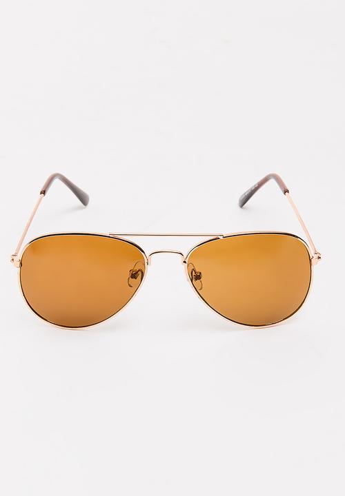 Pop Candy - Aviator Sunglasses Gold