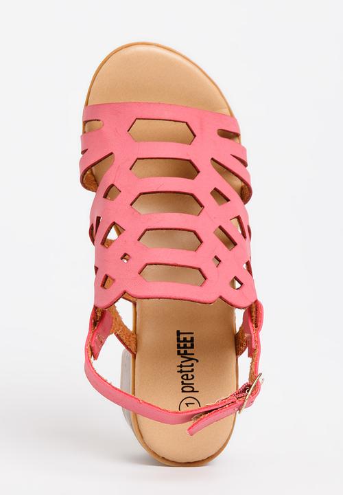 Jumbo - Cut-Out Block Heel Dark Pink