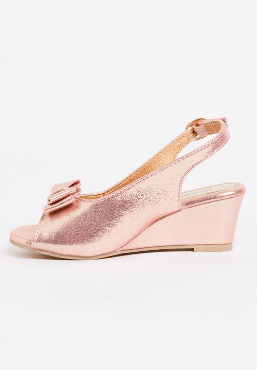 Jumbo - Girls Sling Back Wedge Rose gold
