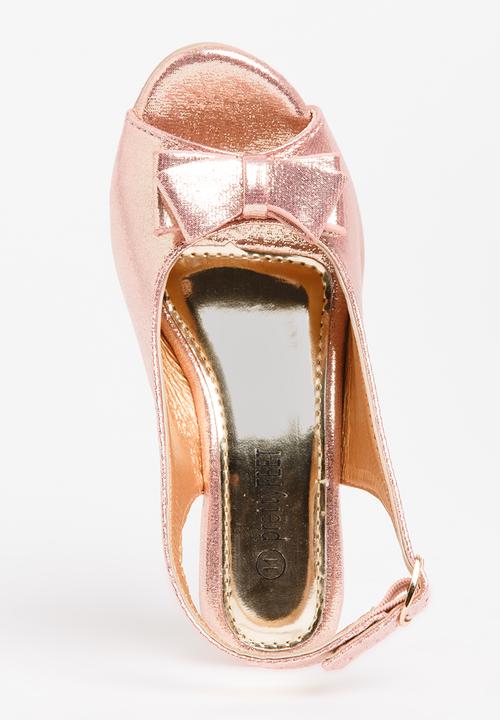 Jumbo - Girls Sling Back Wedge Rose gold