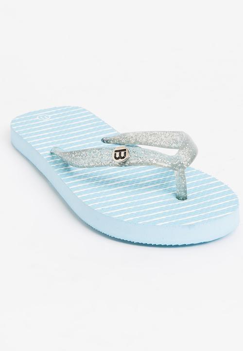 World Tribe - Little Treasure Girls Flip Flops Blue