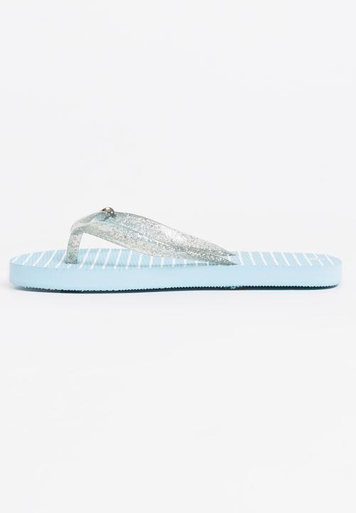 World Tribe - Little Treasure Girls Flip Flops Blue