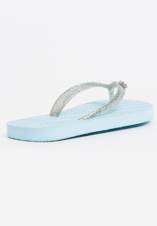 World Tribe - Little Treasure Girls Flip Flops Blue
