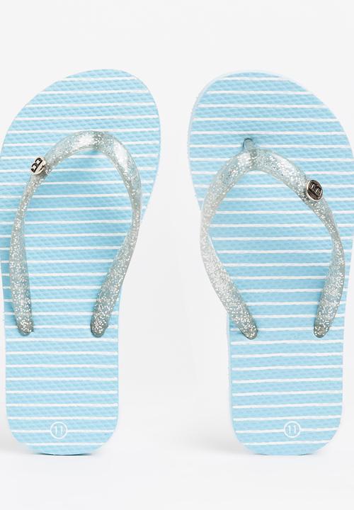 World Tribe - Little Treasure Girls Flip Flops Blue
