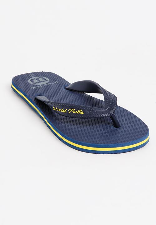 World Tribe - Ultimate Boys Flip Flops Dark Blue