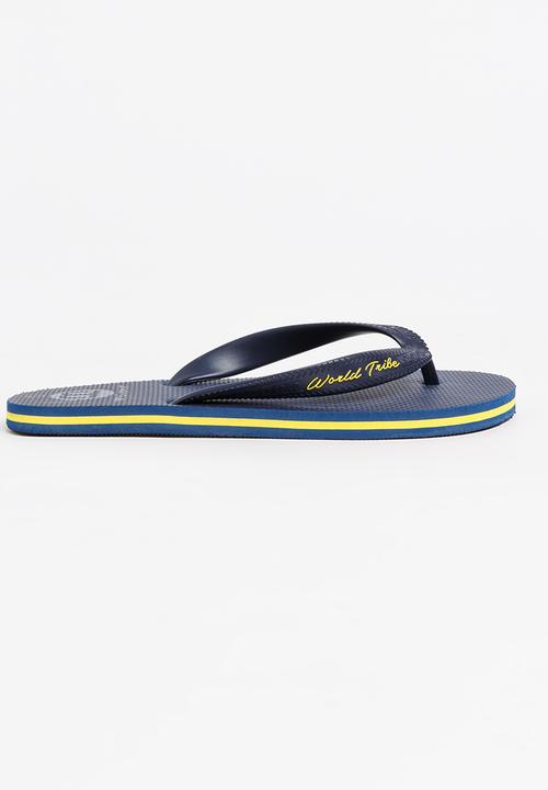 World Tribe - Ultimate Boys Flip Flops Dark Blue