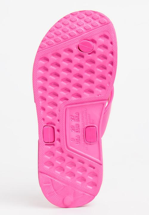 Jumbo - Tbar Flip Flop Dark Pink