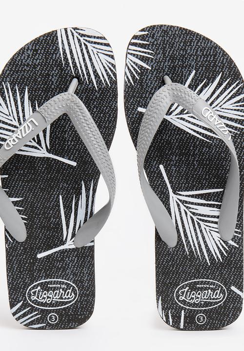 Lizzard - Teen Nolan Flip-flop Black and Grey