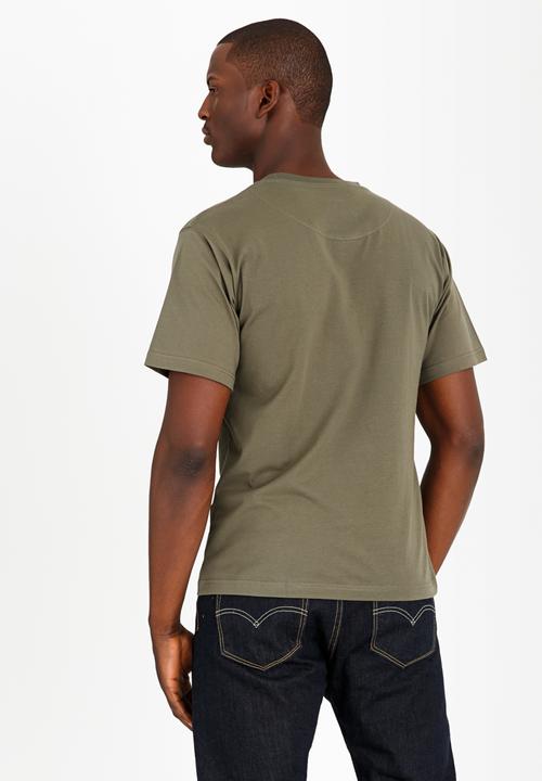 JEEP - Printed Crew Neck T-Shirt Khaki Green