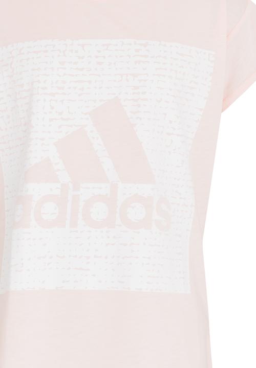 adidas Performance - Logo In The Box Loose Tee Pale Pink