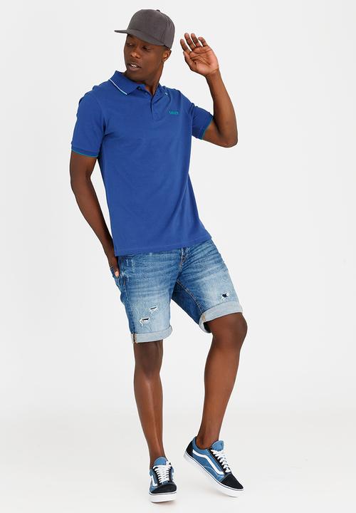 SOVIET - Swansea Pique Golfer Blue