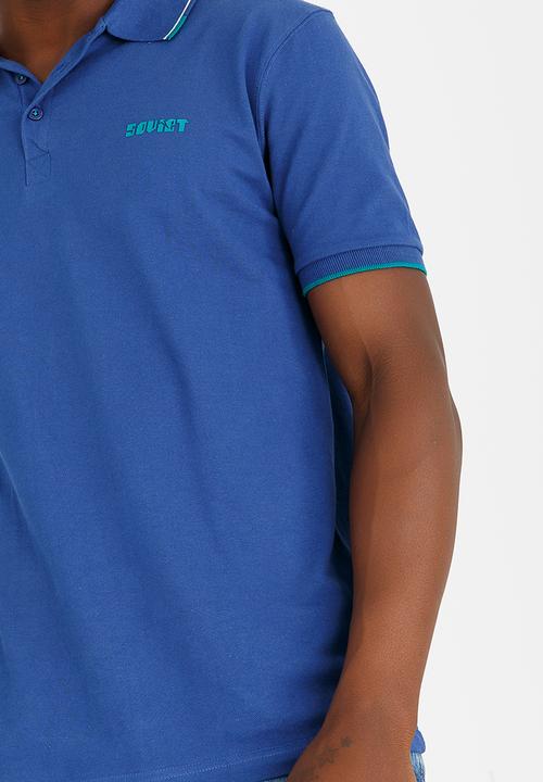 SOVIET - Swansea Pique Golfer Blue